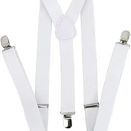 magic Men's & Boy's Solid 3cm Strap Width Elastic Suspenders-picture-47