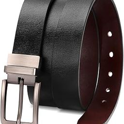 Reversible Leather Belts for Women with Rotated Metal Buckle 1.1in Black/Brown Women Narrow Jeans Belt Christmas Gift Box-picture-6