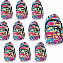 Cots and Cuddles 10pc Cartoon Print Colourful Cross body Bags for Boys and Girls Kids School, Picnic, Return Gifts, Office (10pc Cat)-image-60