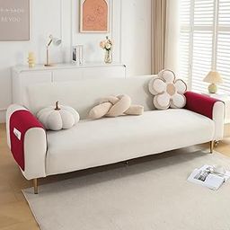 HOKIPO 2 Pcs Quilted Sofa Armrest Cover, Maroon (IN-787-S-MRN*2)-image-34