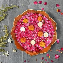an International Hammered Brass Urli Bowl for Flower & Candle Decoration � Decorative Centerpiece for Festivals, Pooja & Home D�cor-image-49
