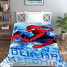 Petals Dreams Single Bed Blanket for Mild Winter | 600 GSM, Kids & Teenagers Blanket (160x220 cm) (Spider Man)-image-74