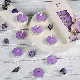 Parkash Candles Premium Scented Tea Light Candles (Rose Oudh) Set of 10 || Home Decoratin (Lavender)-image-43