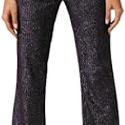 globus Women's High Rise Magic Shimmer High-Waist Flared Treggings-picture-40