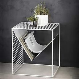 Indian Decor. 2122 Magazine Racks Creative Newspaper Rack Simple Metal Wrought Iron Home Multi-Function Rack Storage Shelf Bedside Table - Black-image-70
