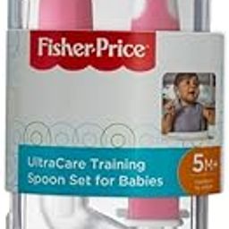 Fisher-Price Ultra Care Training Spoon Set For Babies (Pack Of 2, Pink, Silicone) - 18.5 Cm-20