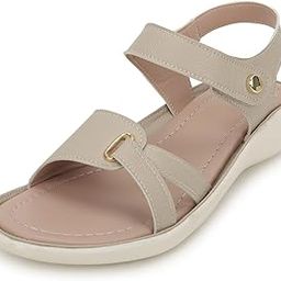Women Stylish Slippers Flip Flops Cream Flat Slip on Sandals I Stylish and Casual I Comfortable & Lightweight LBFL35-image-5