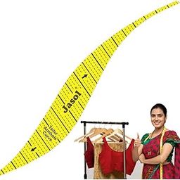 sewing tool Tailors Scales New Type Ruler Arm Hole Curve, Sleeve Cutting Pattern Template, Tailoring Arm Hole Curve, Beneficial for Beginners in Tailoring Pack of 1 Yellow-15