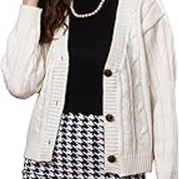 Women Woolen V-Neck 3-Button Stylish Cardigan Sweater | Winter Casual Wear Warm Knitwear for Ladies and Girls-image-52