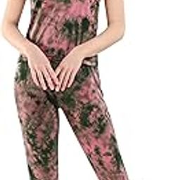Women Cotton Tie Dye Top & Pajama Set Nightsuit Set 2327-image-44