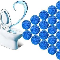 Automatic Flush Toilet Bowl Cleaner Tablets Bathroom Toilet Tank Cleaner, Powerful Cleaning Ball Long-Lasting Blue Deep Clean Bubbles Cleaner Tablets, Bathroom Fresh Air and No Pungent (Pack 10) (A3)-image-48