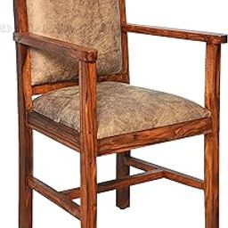 EBANSAL - 1 Seater Sofa Arm Chair | One Seater Sofa, Solid Sheesham Wood, Honey Finish-picture-3
