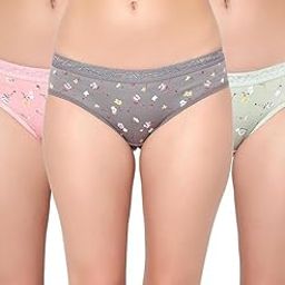 Women's Cotton High Waist Stretch Briefs, Soft Underpants, Full Coverage Panties, Set of 3-picture-35
