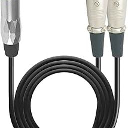 MX EP 3.5 mm Stereo Male to Two 3 Pin Mic XLR Female cable : 5 mtr 5M-picture-11
