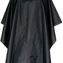 Waterproof Professional Salon Cape with Snap Closure Nylon Hair Salon Cutting Cape Barber Hairdressing Cape - 59" x 51" Black-49