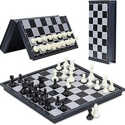 Niwlix Chess Board Set Magnetic Travel Folding Board Games Portable Gifts for Kids and Adult, Magnetic Travel Chess Set, Folding Chess Board, Educational Board Game Set-7