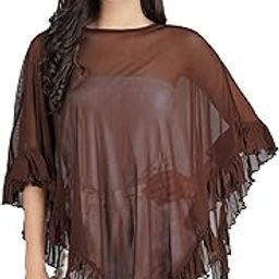 Women's Power Net Ruffled Cape/Poncho-image-6