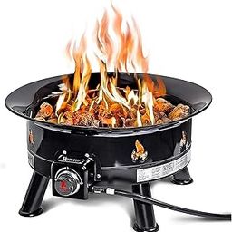 Firebowl 883 Mega Outdoor Propane Gas Fire Pit with UV and Weather Resistant Durable Cover, 24-Inch Diameter 58,000 BTU-image-75