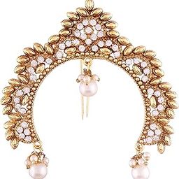 Gold Plated Pearl Hair Accessory Juda Pin for Women (SM35W)-image-55