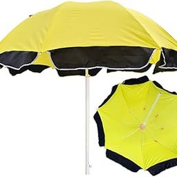 Garden Umbrella without Stand 7ft Outdoor Big Size Canopy Patio Umbrella (Yellow)-29