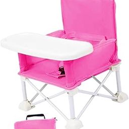 MERISHOPP Travel Booster Seat with Tray for Baby Feeding Chair for Girls Boys Children Pink-image-71
