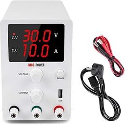 DHRUV-PRO Nice-Power Rsps3010 3 Corded Electric Digital Laboratory Test Phone Repair Usb 5V 2A, 30V 10A Adjustable Switching Power Supply, White-image-22