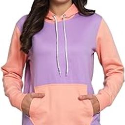 Women's Fleece Hooded Neck Colored Sweatshirt-picture-22