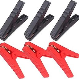 Minidodoca Heavy Duty Crocodile Clamps Copper 300A Car Battery Charger Clamps Power Replacement Battery Alligator Clips Jumper Cable Clamps Welder Clips for Car Automotive Vehicle Boat(6 pack)-image-81