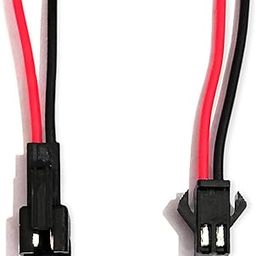 UNIVERSAL HUB� 22 AWG JST SM 2 Pin Plug Male and Female Connector Adapter with 115 mm Electrical Cable Wire for LED Light, 5 Pairs (Multicolour)-image-54