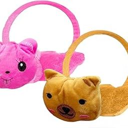 Winter Earmuffs Outdoor Wear Soft Faux Fur Plush Ear Warmer Football Design Windproof Woolen Warm Ear Muff Girl & Boys-image-31