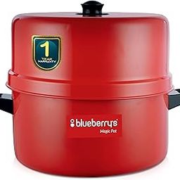 Blueberry's 1.5 Kg Aluminum Choodarapetty Steam Thermal Rice Cooker with Gasket,Induction Based Inner Pot, Made in India -Red-picture-17