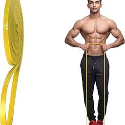 SLOVIC Resistance Bands for Men and Women(3-7Kg) | Resistance Band Set & Exercise Bands for Workout | Resistance Band for Pull Up | Gym Equipment for Home Workout| Natural and Unbreakable Rubber-image-79