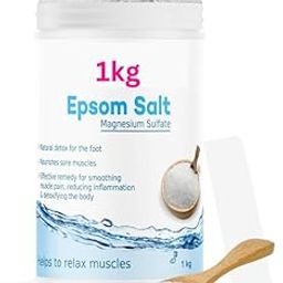 Epsom Salt granule for Foot Bath Body Relax Muscle Relieves Aches Pain 1kg, 1000 gram-image-24