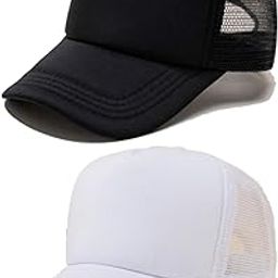Baseball Cap for Men Women,5 Panel Adjustable Trucker Cap Mesh Back Sports Casual Cap Summer Sun Hat for Unisex-image-3