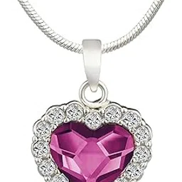 mahi Fushia Purple Titanic Heart Pendant Made for Women PS1194119RFus-picture-48