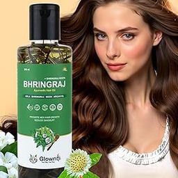 Glowriti Ayurvedic Maha Bhringraj Hair Oil – 200ml | Natural Hair Fall Control & Dandruff Reduction | Nourishing Oil for Healthy Hair Growth | Paraben & Silicone-Free | For All Hair Types-image-15