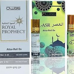 OWAIS Combo Royal Prophecy & AL ASR 6ml Attar Long Lasting Zero Alcohol for Men & Women | Pack of 2-21