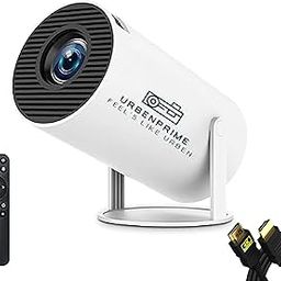 UrbenPrime Andriod 5G WiFi Home Projector, 4K Support 1080P Smartphone Full HD Portable Builtin YouTube Other Apps,200" Screen Compatible 4K with Free HDMI Cable-14