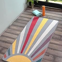 Tapestry Rise Micro Yoga Mat,Grey. 70x170 cm-image-91