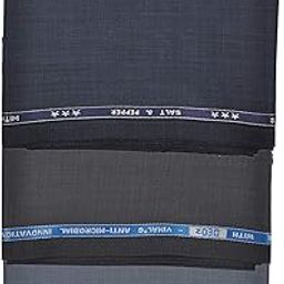 Men's Poly-Viscose Unstitched 1.2 Meters Trouser Fabric Combo (Blue, Darkgrey, Grey , Free Size )-picture-55