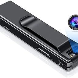 SekyuritiBijon® 5MP 1080P Full HD Mini Wearable Night Vision, Long Backup, Loop Recording, Small Body Security Camera with Motion Activated Indoor Outdoor Video and Audio Recorder, Home/Office-Black-picture-27