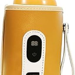 Enakshi (LABEL) Creations Mug Milk Heater for Most Bottles Milk Keeper for Nursing Camping Travel Yellow-image-95
