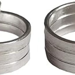 3 line silver plated fancy bichua, toe ring for women pack of 2-5