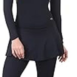 Women's Full Body Swimming Costume | Wide Scoop Neck | Frock Style One-Piece | Full Sleeves & 3/4th Length Slacks | Quick Dry | UV Protection | 4-Way Stretch Polyester Lycra-image-17