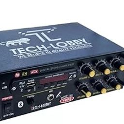 Tech-lobby® Sterio Sound Amplifier with 1 Mic Karaoke USB,AUX,MIC,BLUTHOOTH,AV,2RC-Build in BLUTHOOTH with 4440 Double IC Circuit Power AV Amplifiers Perfect for Home and Outdoor Function.-29