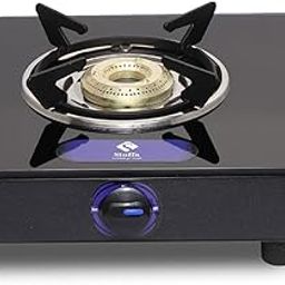 Stuffa Gas Stove single Burner Glass Top Chulha LPG Toughed glass Black Body Royal Cooktop ISI Certified Doorstep Warranty 1 Years (Black)-image-15