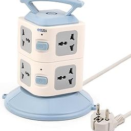 7 EU Outlets and 2 Ports 2.1A USB Smart Power Sockets, Overload Protector. (7 Sockets with 2 USB Ports)-image-19