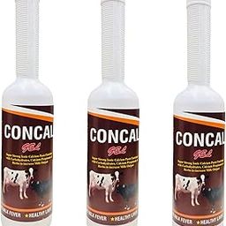 pashumantra CONCAL GEL PEP Multivitamin and Calcium Tonic for Cow for Milk Booster Calcium Liquid Supplement for Cows Improve Metabolism Digestive System Blood Calcium Level Pack of 3 (300 Grams Each)-43