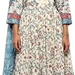biba Women Cotton A Line Printed Suit Set-picture-36