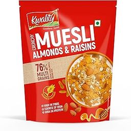 Kwality Muesli Fruit & Nut 100g | 72% Multi Grains | No Maida | Natural Source of Vitamin & Iron | High in Protein & Fiber | Low Fat & Cholesterol | Healthy Food & Breakfast Cereal-image-35